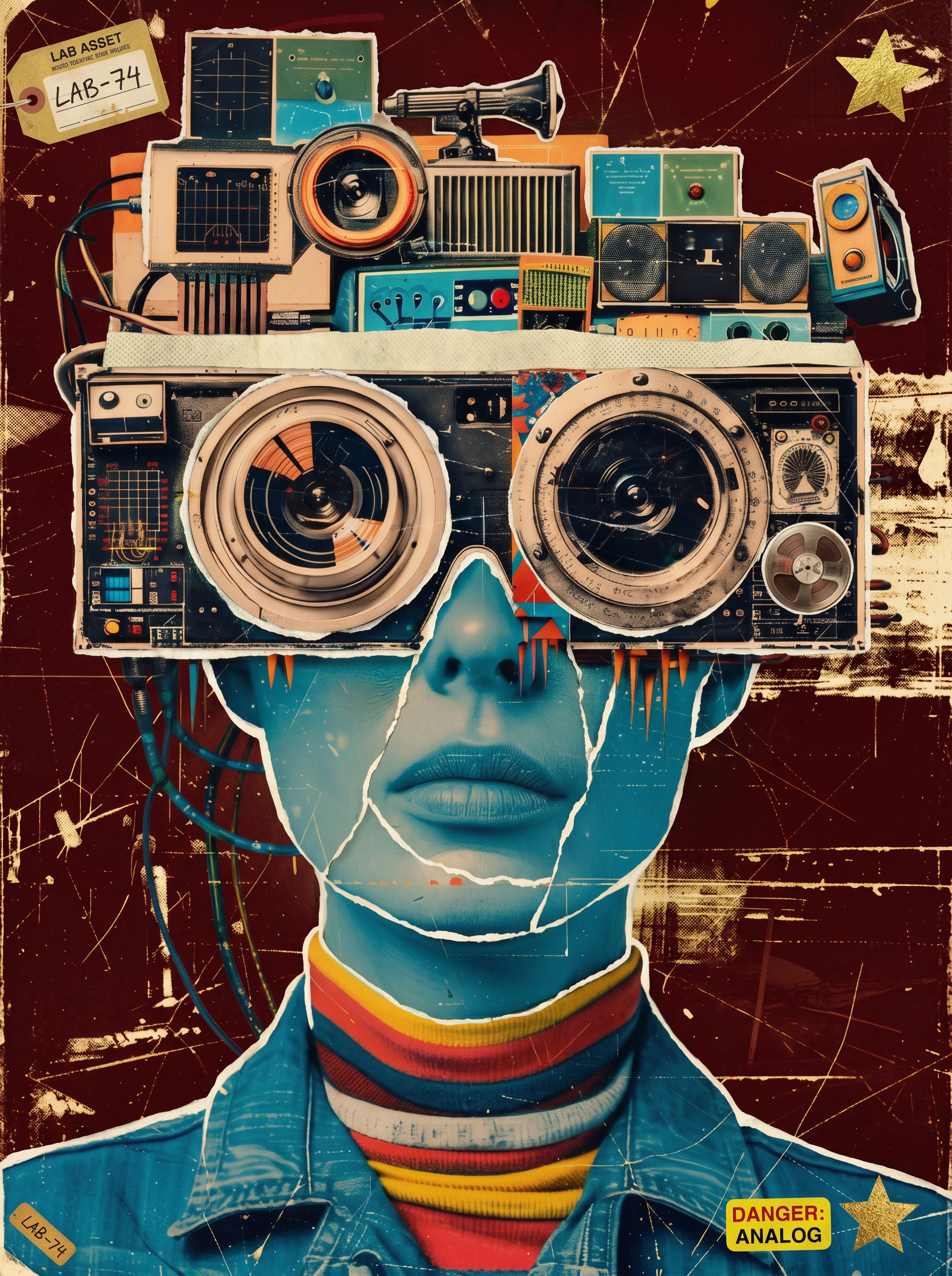 Laboratoire Des Merveilles — collage rétro-analogique